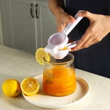 plastic orange hand manual press juicer strainer squeezer